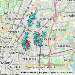 Mappa Via Ludovico D'Aragona, 20137 Milano MI, Italia (1.4895)