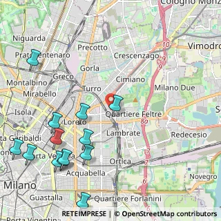 Mappa Via Ludovico D'Aragona, 20137 Milano MI, Italia (2.78846)