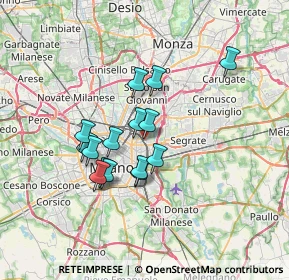 Mappa Via Ludovico D'Aragona, 20098 Milano MI, Italia (5.54267)