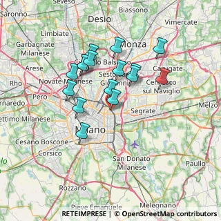 Mappa Via Pompeo Cambiasi, 20131 Milano MI, Italia (6.15563)