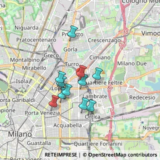 Mappa Via Pompeo Cambiasi, 20131 Milano MI, Italia (1.37909)
