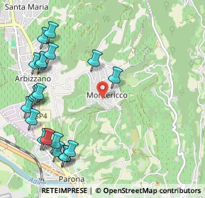 Mappa Via Pascoli Giovanni, 37024 Montericco VR, Italia (1.314)