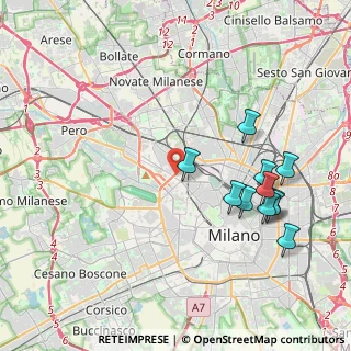 Mappa Via Giovanni Antonio Plana, 20155 Milano MI, Italia (4.23182)