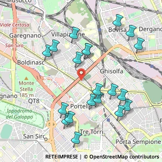 Mappa Via Giovanni Antonio Plana, 20155 Milano MI, Italia (1.117)
