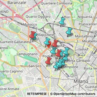 Mappa Via Giovanni Antonio Plana, 20155 Milano MI, Italia (1.56941)