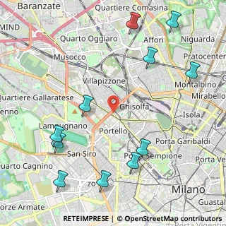Mappa Via Giovanni Antonio Plana, 20155 Milano MI, Italia (2.70182)