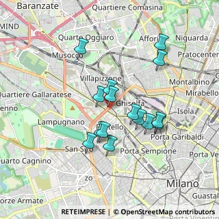 Mappa Via Giovanni Antonio Plana, 20155 Milano MI, Italia (1.548)