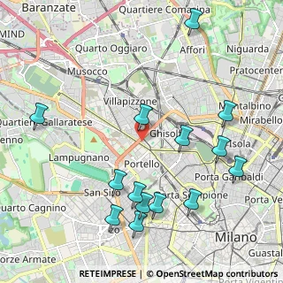Mappa Via Giovanni Antonio Plana, 20155 Milano MI, Italia (2.39714)