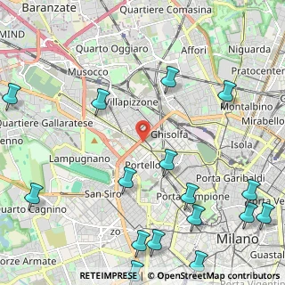 Mappa Via Giovanni Antonio Plana, 20155 Milano MI, Italia (3.14938)