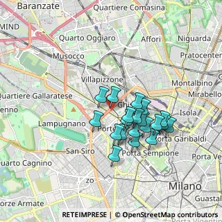 Mappa Via Giovanni Antonio Plana, 20155 Milano MI, Italia (1.4185)