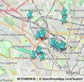 Mappa VIA G.A, 20155 Milano MI, Italia (1.548)