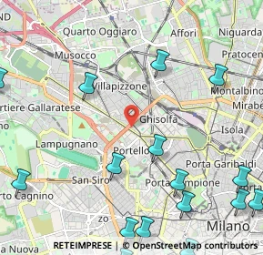 Mappa VIA G.A, 20155 Milano MI, Italia (3.14938)