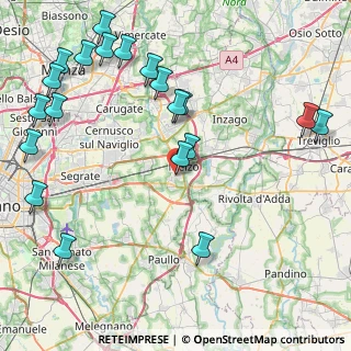Mappa Via G. Rossa, 20066 Melzo MI, Italia (10.8745)