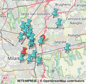 Mappa Piazza Caduti e Dispersi in Russia, 20134 Milano MI, Italia (3.62684)
