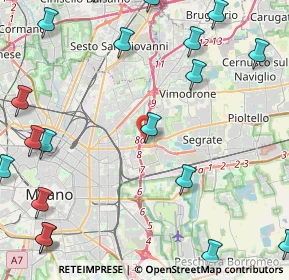 Mappa Piazza Caduti e Dispersi in Russia, 20134 Milano MI, Italia (6.39211)