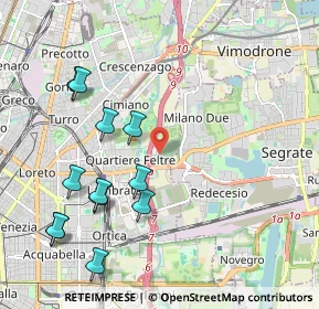 Mappa Piazza Caduti e Dispersi in Russia, 20134 Milano MI, Italia (2.28417)
