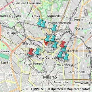 Mappa Via Medardo Rossa, 20124 Milano MI, Italia (1.44077)