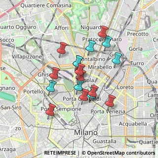 Mappa Via Medardo Rossa, 20124 Milano MI, Italia (1.41471)
