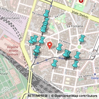 Mappa Via Medardo Rossa, 20124 Milano MI, Italia (0.2155)