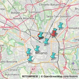 Mappa Via Medardo Rossa, 20124 Milano MI, Italia (3.09909)