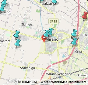 Mappa 30035 Mirano VE, Italia (2.82364)
