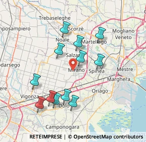 Mappa 30035 Mirano VE, Italia (7.1275)