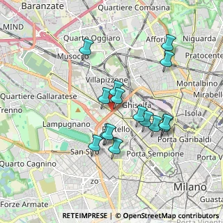 Mappa Cagnola, 20149 Milano MI, Italia (1.57933)