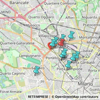 Mappa Cagnola, 20149 Milano MI, Italia (1.4625)