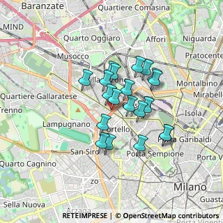 Mappa Cagnola, 20149 Milano MI, Italia (1.306)
