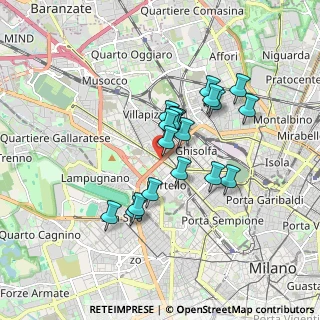 Mappa Cagnola, 20149 Milano MI, Italia (1.37158)