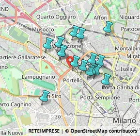 Mappa Viale Certosa, 20155 Milano MI, Italia (1.37563)