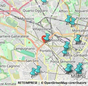 Mappa Viale Certosa, 20155 Milano MI, Italia (2.925)