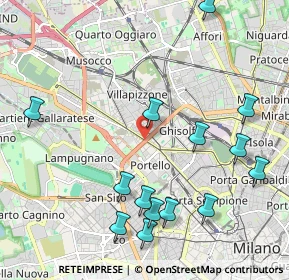 Mappa Viale Certosa, 20155 Milano MI, Italia (2.43286)