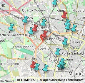 Mappa Viale Certosa, 20155 Milano MI, Italia (2.3505)