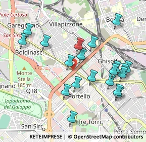 Mappa Viale Certosa, 20155 Milano MI, Italia (1.0205)