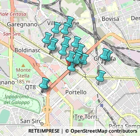 Mappa Viale Certosa, 20155 Milano MI, Italia (0.6165)