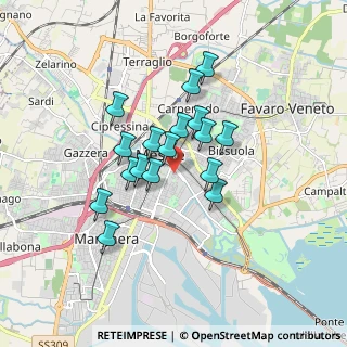 Mappa Via Tintoretto, 30172 Venezia VE, Italia (1.30471)