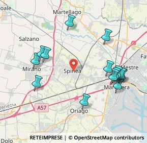 Mappa Via E. Fermi, 30038 Spinea VE, Italia (4.28429)