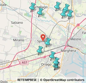 Mappa Via E. Fermi, 30038 Spinea VE, Italia (4.80417)