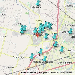 Mappa Via V.Bellini, 30035 Mirano VE, Italia (1.8275)