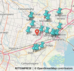 Mappa Via V.Bellini, 30035 Mirano VE, Italia (6.55)