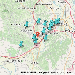 Mappa Via Otto Sommer, 36075 Montecchio Maggiore VI, Italia (6.15692)