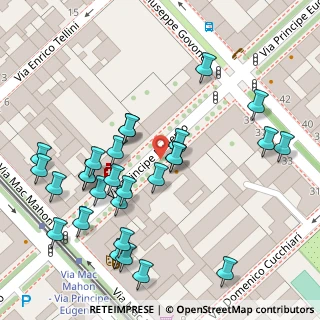 Mappa Via Principe Eugenio, 20155 Milano MI, Italia (0.07107)