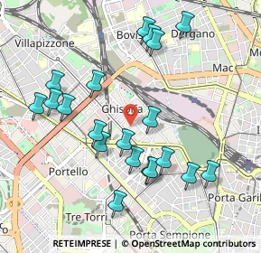 Mappa Via Principe Eugenio, 20155 Milano MI, Italia (1.0075)
