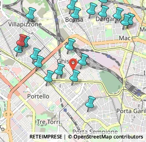 Mappa Via Principe Eugenio, 20155 Milano MI, Italia (1.2285)
