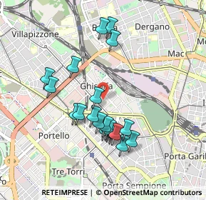 Mappa Via Principe Eugenio, 20155 Milano MI, Italia (0.846)