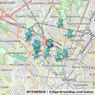 Mappa Via Principe Eugenio, 20155 Milano MI, Italia (1.35462)