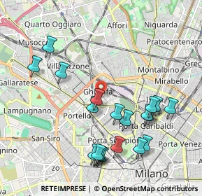 Mappa Via Principe Eugenio, 20155 Milano MI, Italia (2.153)