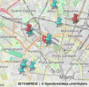 Mappa Via Principe Eugenio, 20155 Milano MI, Italia (2.14636)