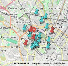 Mappa Via Principe Eugenio, 20155 Milano MI, Italia (1.5105)